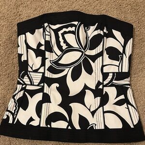 White House black market Strapless Top